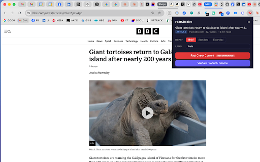 FactCheckIt :: Fact-check any webpage or YouTube video, or validate any product or service — generates AI-ready prompts copied to your clipboard