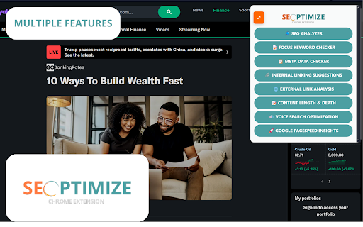 SEOPTIMIZE :: SEO Analysis wiht just one click