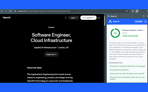 Abeni AI :: Analyse your CV against any job posting in seconds — no login required.