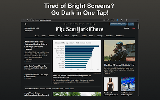 Dark Mode Chrome :: Switch to Dark Mode Chrome in one click for a stylish dark background website. Enjoy your favorite night theme app anytime!