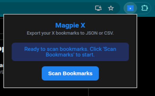 Magpie X :: Export your X (Twitter) bookmarks as a downloadable file