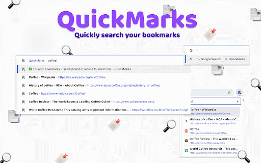 QuickMarks :: Quickly search your bookmarks