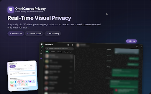 OmniCanvas Privacy :: Protect your visual privacy with smart blur across communication apps, online email tools, and artificial intelligence platforms.