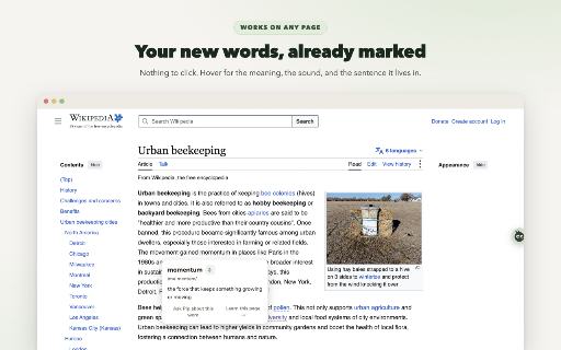 Mossglen — Language Learning Reader & Translator :: Learn a language by reading the web. Tap a word to translate and save it, read aloud, spaced-repetition review. 8 languages, free.