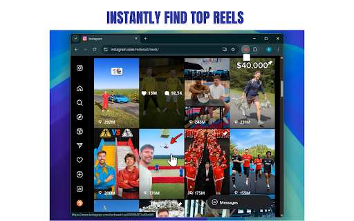 Viral vault :: Viral Vault shows you any Instagram profile’s best Reels by views, likes, or comments in seconds. Download the list in 1 click.