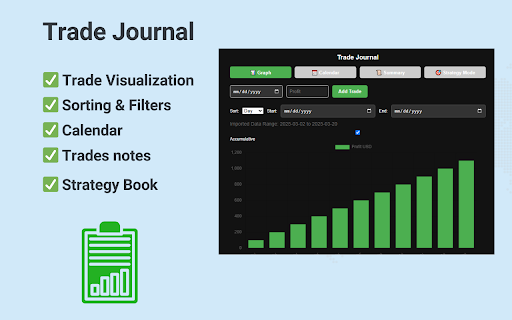 Trade Journal :: A simple and powerful trade journal to track and visualize your trades.