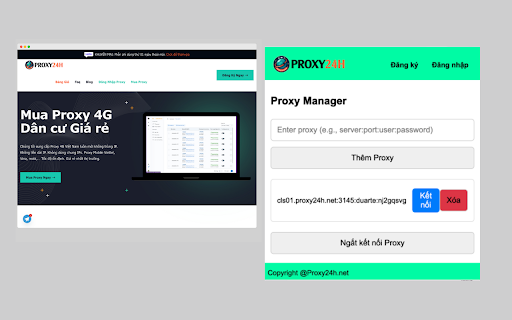 Proxy24h Manager :: Đây là tiện ích Chrome Extension mang tên Proxy24h Manager giúp bạn quản lý các proxy một cách dễ dàng. Với Proxy24h Manager, bạn…