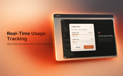 Claude Usage Meter — Limits & Chat Backup :: Track Claude usage limits in real time and export full chat history, including code artifacts, in one click. Free, Pro & Team.