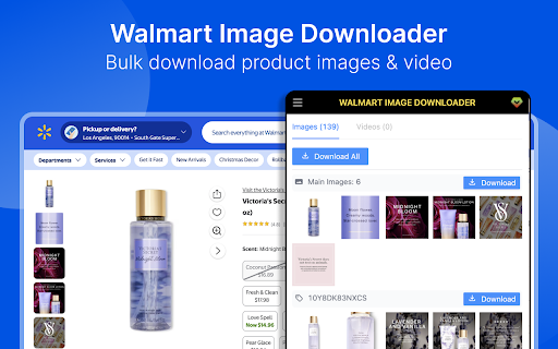 Walmart Image Downloader - Bulk Download Walmart Images & Videos :: Bulk download Walmart product images & videos, one click to download Walmart product all variants images & videos.