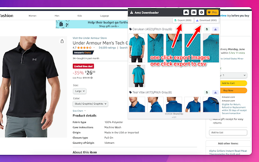 Amazon image downloader :: Amz image Downloader is a Chrome extension that helps you download and export Amazon product data in bulk.