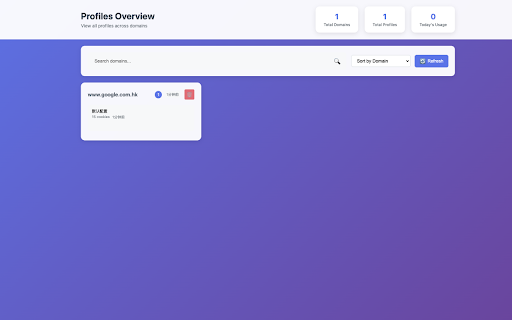Cookie Profile Switcher :: Store and manage multiple cookie profiles for each domain, easily switch between different user sessions