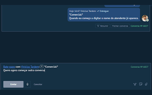 Nome do Atendente - Kommo e WhatsApp Web :: Extensão para identificação no WhatsApp e Kommo CRM - Londrina S/A