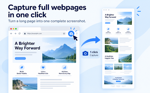 MTC PageShot :: Capture full webpages in one click, annotate locally, and export as PNG, PDF, PNG parts, or Copy Image.
