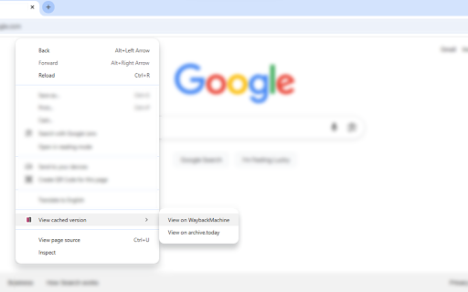 WaybackMachine Cache Grabber :: Lets you view the cached version of a webpage from various archival sources.