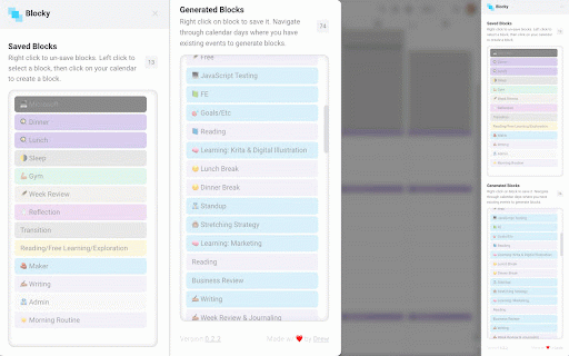 Blocky :: Easily create time blocks in Google Calendar.