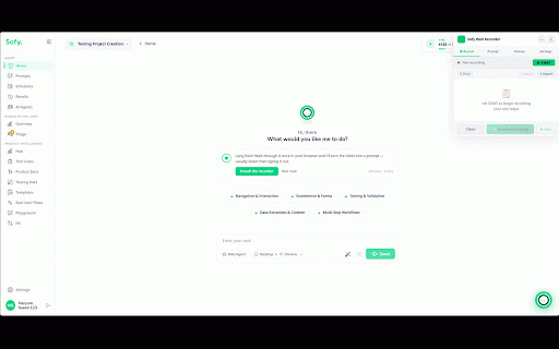 Sofy AI Flows :: Sofy AI Flows — record, replay, and report browser test flows powered by AI