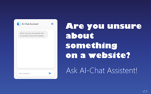 AI-Chat Assistant :: An extension that provides an AI chat for the current website