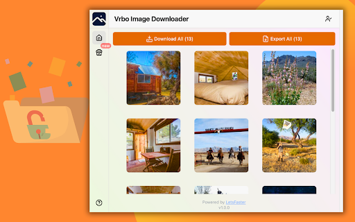 Vrbo Image Downloader :: Download all Vrbo HD images, or export image URL and infos just by one click.