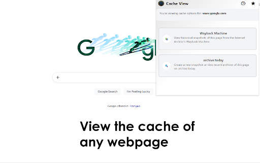 Cache View :: Instantly view archived snapshots of the current page from the Wayback Machine and archive.today — compare, recover, and cite.