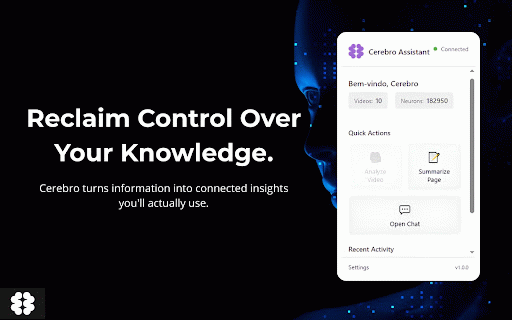 Cerebro Assistant :: Chat with any webpage, YouTube video, or PDF using Cerebro's AI capabilities