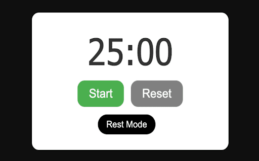 Simple Pomodoro Timer :: A simple Pomodoro timer Chrome extension.