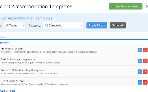 SEIS IEP Assistant :: Template verbiage assistant for SEIS IEP forms with field-specific templates, custom template creation, and individual customization