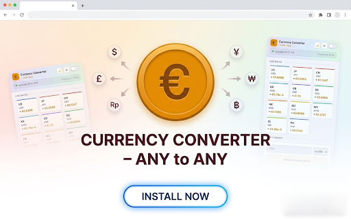 Currency Converter – Any to Any :: Auto-converts 40+ currencies on Amazon, Shopee, Etsy, Walmart.