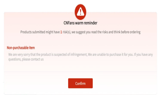 CNFans Risk Reminder Remover 2025 (updated) :: An extension to manually remove the risk warning from CnFans. @ericson.cn extension