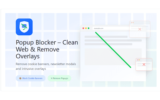 Popup Blocker – Clean Web & Remove Overlays :: Automatically blocks cookie banners, newsletter popups and annoying overlays. A clean, distraction-free browsing experience.
