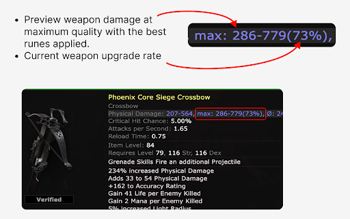 POE2 Real Armour :: Shows items true potential - displaying stats when fully upgraded or without defense runes - to help you find undervalued gear.