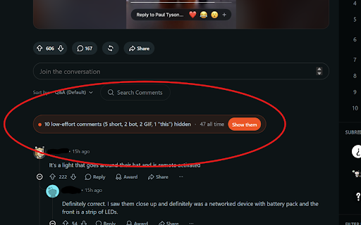 Not This. :: Collapses low-effort Reddit comments (GIFs, "This.", lol, bare links, bots, copypasta) so you can read the actual discussion.