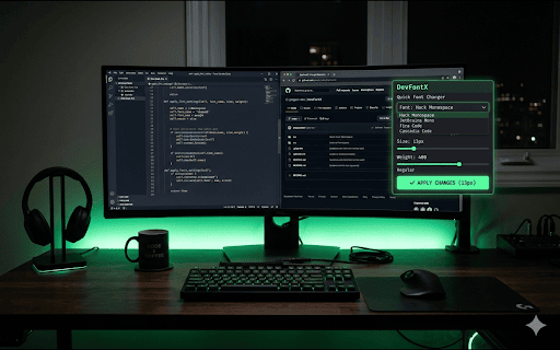 DevFontX :: Permanent code font changer