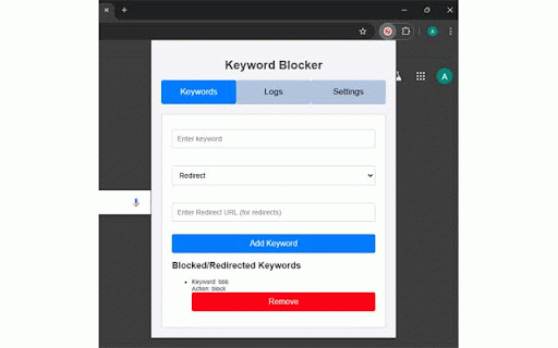 Keyword Blocker :: Block URLs by keywords