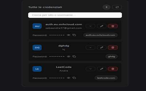 Andre Vault - Password Manager :: Salva e autocompila le tue password in modo sicuro.