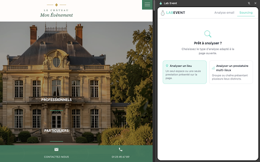 Lab Event :: Grâce à Lab Event, vous pouvez créer des événements directement à partir de vos emails et sourcer vos prestataires.