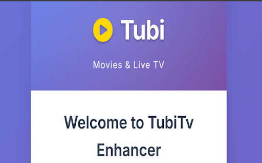 Tubi Movies & Live TV for Chrome :: TubiTv Enhancer Popup is a Chrome extension designed to make your TubiTV experience more enjoyable and interactive.