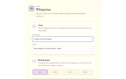 Whisperian — Read Aloud :: Read any web page aloud with live word-level highlighting and click-to-skip, powered by the Vaani TTS API.