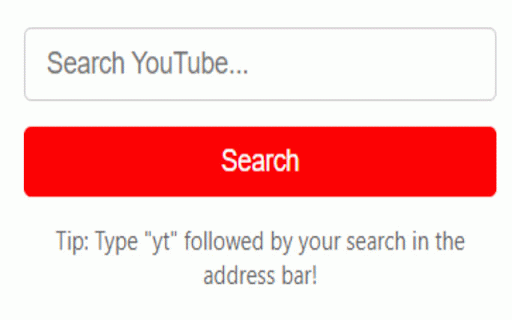 YouTube Quick Search :: Quickly search YouTube from anywhere