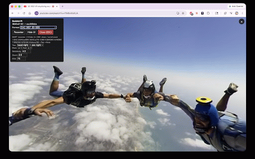 BobbleVR — Head-Tracked YouTube VR Viewer :: Watch YouTube 360° and VR180 videos with webcam head tracking. Move your head to look around, lean in to zoom.