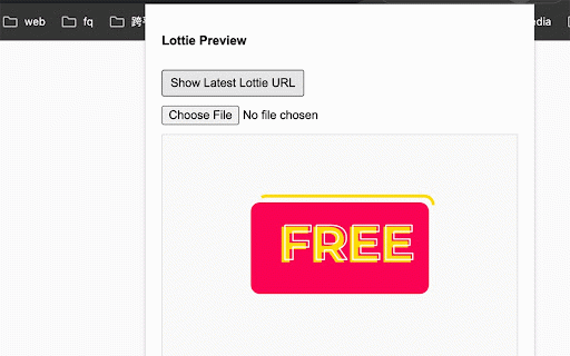Lottie Preview :: Automatically intercept and preview the Lottie JSON file returned by the web page, and support local file preview.