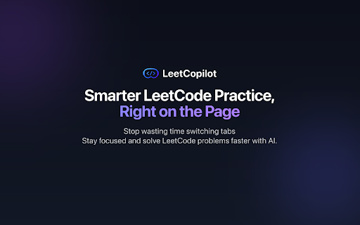 LeetCopilot: LeetCode AI Assistant :: Practice LeetCode smarter with AI hints, personalized study notes, and realistic mock interviews for coding interview preparation.