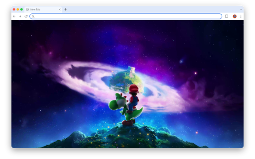 Super Mario Galaxy Live Wallpaper - Mario Wallpaper :: This Super Mario wallpaper captures Mario and Yoshi in a galaxy scene. HD animated Mario wallpaper for fans.
