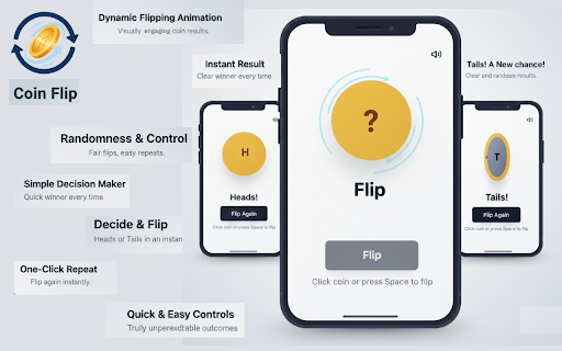 Coin Flip - Simple Decision Maker :: Need a Quick Choice? Flip a coin instantly! Simple heads or tails decision maker.
