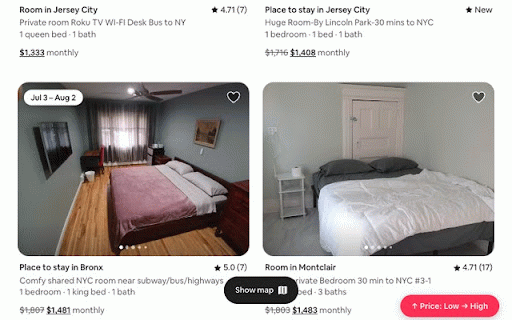 SortStay — Sort Airbnb by Price :: Adds a sort-by-price button to Airbnb search results