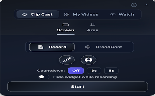 ClipCast :: Chrome Extension for Video Recording