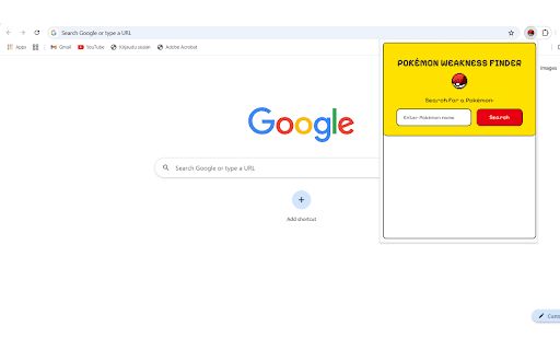 Pokémon Weakness Finder :: An extension for searching and discovering the elemental weaknesses of Pokémon.