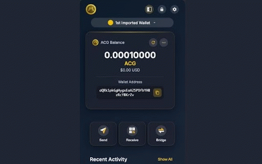 ACG Wallet :: Secure ACG cryptocurrency wallet with anti-phishing protection