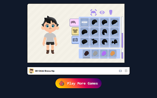 3D Chibi Dress-Up - Customize hairstyles, outfits, and colors! :: Create your own chibi characters in this cute 3D dress-up game, available offline for free!