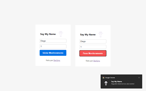 Say My Name :: Alerts you when someone mentions your name during online meetings.