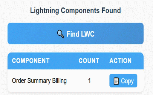 LWC Finder :: Find Lightning Web Components on the current Salesforce page